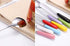 Mixing Spoons Set of 8, Stainless Steel Iced Teaspoons with 7.6-Inch Ceramic Handles