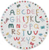 Poowe Room,4FT ABC Letters Children Educational Learning Area Rug,Alphabet Baby Crawling Mat Non-Slip Childrens Carpet