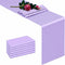 TCBETO Lavender Table Runner 12" x 108" Pack of 6 Satin Silk
