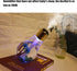 Portable Bulb Air Humidifier, USB Ultrasonic Mini Diffuser with 7 LED Colors for Home Office, 400mL, Silver
