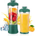 Portable Blender for Shakes and Smoothies - 20 Oz Travel Cup and Lid, Mini Personal Size Blender with 6 Blades