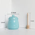 pot,12oz LEETOYI Porcelain Honey Jar with Lid and Honey Dipper,Ceramic Honey (Turquoise)