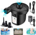 Air Pump for Air Mattress, Quick Fill Inflator Deflator for Inflatables, Perfect for Camping, Pool, Boat