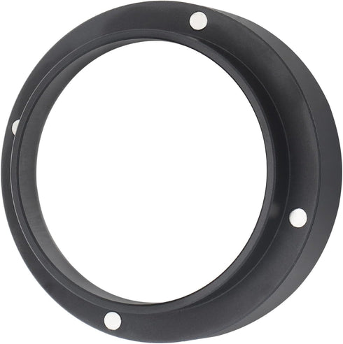 51mm Espresso Dosing Funnel, Magnetic Coffee Dosing Ring, Anodized Aluminum with 4 Magnetized Steel