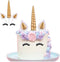 9625321410 Unicorn Cake Topper - Reusable Gold Unicorn Horn, Ears, Eyelashes, Party Decoration Set for Baby Shower,