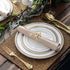 Napkin Rings Holders Set of 6, Gold Deerlet - Fall Wedding Holiday Christmas Table Decoration