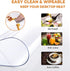 40x48 Inch 1.5mm PoPoTo Clear Desk Pad Cover Protector Dining Room Table Cover Clear Plastic Tablecloth Protector Clear
