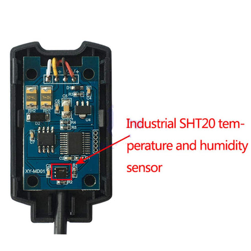 HiLetgo RS485 SHT20 High Precision Temperature Humidity Sensor Module with 1M Lead, Compatible to Modbus
