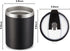 MEWAY 12 oz Lowball Tumbler, Stainless Steel Double Wall Vacuum Insulated Mug with Straw and Lid, Black