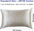 Lanest Housing Satin-Silk Pillowcase Queen, Beige Satin Pillowcase for Hair and Skin, Super Soft, Cooling