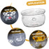 Alipis Tea Warmer Teapot Candle Holder, High Borosilicate Glass Stand Dish Heater, Japanese-Style Tea Light Candle