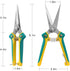 WYF Pruning Scissors, Professional Garden Shears - Sharp Stainless Steel Blades for Garden Harvesting, 8.1IN