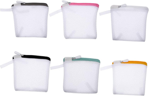 Zerodeko 6pcs Laundry Bag Set, Fine Mesh Washing Bags for Underwear, Bras, Travel Wash Bag with Zipper