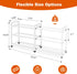 Closet 18.5"-33" 12 3-Tier Expandable Shoe Rack for Adjustable Metal Shoe Rack for Entryway Free Standing Shoe
