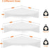 Set 3 12 Inch Homode Floating Corner Shelves, of Wood Corner Wall Shelves with Wire Hole, Deep Hanging Corner Display