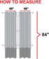 Elegant Comfort Luxury Sheer Curtain Panels, Classic White, 40 x 84-inches Long, Set of 2 for Kitchen, Bedroom, Living