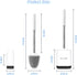 Set (3 Pack, Sellemer Toilet Brush and Holder for Bathroom, Flexible Toilet Bowl Brush Head with Silicone Bristles