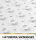 21x21 Inch HITSLAM Square Shower Stall Mat Anti Slip, Quick Dry Bathtub Floor Mat for Kids with Suction Cups