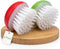 Vegetable Brush Scrubber for Food 2Pcs Set Fruit and Veggie Brush Silicone