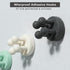 XoYoZo 4 pcs Silicone Toothbrush Holder, Multi-Function Waterproof Self Adhesive Hook for Bathroom