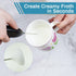 Soquali 2 Pack Milk Frother Handheld Battery Operated - Electric Whisk Coffee Frother Battery Stirrer, Hand Held Milk