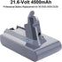 Biswaye 21.6V 4.5 Ah V6 Battery Compatible with Dyson V6 DC62 DC59 DC58 SV03 SV04 SV06 SV09 Slim Animal Absolute