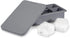 Viski Whiskey Ice Cube Tray with Lid, Makes Six 2-Inch Ice Molds, Stackable Silicone Molds for Home Bar, Set of 1, Grey