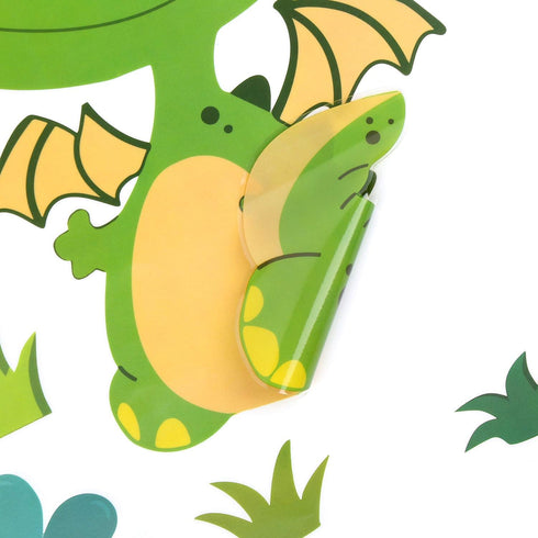 CCINEE 85 PCS Dinosaur Window Cling Decals for Kids, Assorted Cute Dinosaur Stickers