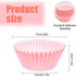 Cupcake Liners for Baking, 100PCS Muffin Liners, Standard Non Stick Baking Cups, Greaseproof Cupcake Holders (Pink)