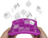 Ice Cube Tray - Silicone Square Ice Trays Easy Release Stackable Mold with Removable Lid, 24 Cavity (2 Pack, Purple)