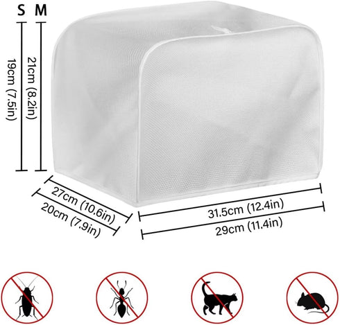 Hummingbird Flower Print Toaster Covers 2 Slice Wide Slot Dustproof Floral Fingerprint Protectors and Greasy Protection Anti-sputtering Machine Washable Women Gift