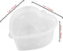 24 Pieces Heart Shaped Slime Storage Containers - 2.4 oz Transparent Small Plastic Box with Hinged Lids