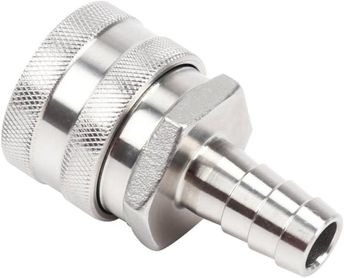 2 Pack 1/2" Barb Female Stainless Steel Quick Disconnect Fitting Connector for Homebrewing