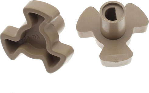 FDXGYH Microwave Turntable Coupler, 2 Pcs Microwave Oven Roller Guide Support Glass Tray Drive Coupling Replacement