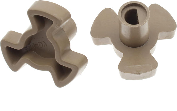 FDXGYH Microwave Turntable Coupler, 2 Pcs Microwave Oven Roller Guide Support Glass Tray Drive Coupling Replacement