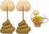 Noviko 2 Pack Butt Poop Tea Infuser, Silicone Cute Tea Infusers for Loose Tea, White Elephant Gift