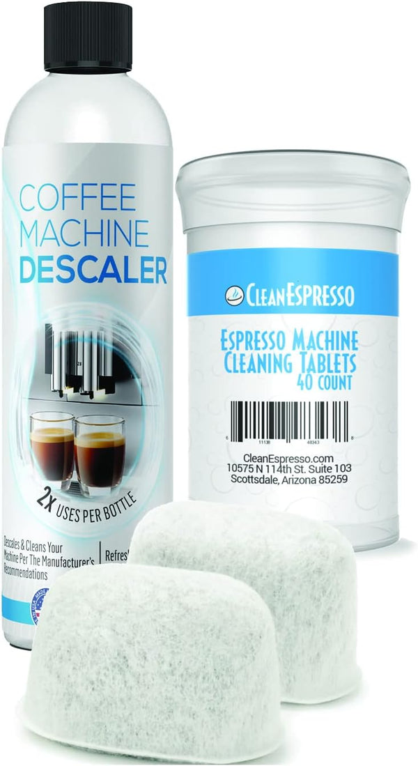 CleanEspresso Breville Compatible Espresso Cleaning Kit, 40 Cleaning Tablets & Maintenance Supplies