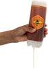 6-Pack 18oz No-Drip FIFO Squeeze Bottles BPA-Free Refillable Condiment Dispensers with White Twist Caps for Ketchup