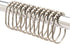 2LB Depot Wide Shower Curtain Rings/Hooks Set, 12 Rings, Decorative Brushed Satin Nickel Finish, Rustproof