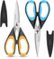 iBayam Kitchen Scissors 2-Pack, 9 Inch Heavy Duty Shears, Dishwasher Safe, Stainless Steel Sharp Cooking Scissors