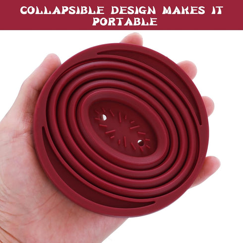 Prasacco Collapsible Pour Over Coffee Maker, Portable Silicone Dripper, Reusable Filter for Camping, Home, Office