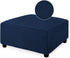 NeColorLife Ottoman Cover Rectangle Oversize Slipcover Stretch Footrest Stool Covers Furniture Protectors