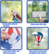 CCINEE 4th of July Window Cling, Patriotic Window Sticker USA Independence Day Decal for Home Decoration (100PCS)