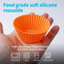 Silicone Bento Lunch Box Dividers, 3 Shapes of Round, Square & Rectangle for Baking