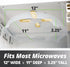 Clear Magnetic Microwave Cover for Food | Splatter Cover with Steam Vents | BPA-Free Dish Cover | Dishwasher Safe |