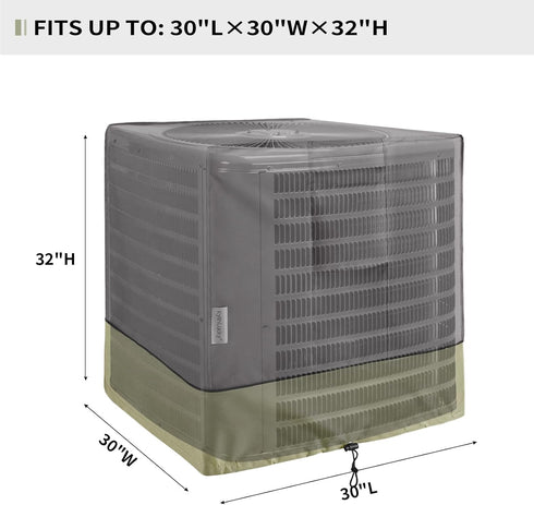 KylinLucky Air Conditioner Cover for Outside Units, Fits up to 30 x 30 x 32 Inches