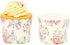 Sparkle and Bash Vintage Floral Cupcake Liners & Baking Cups - 50 Pack Yellow 2.25 x 2.75 In, Oven Safe