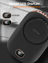 Mini Handheld Fan, Portable USB Rechargeable Fan with Strong Airflow, LED Smart Display, 3 Speed Adjustable (Dark Black)