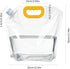 8Pcs 1.3 Collapsible Water Container Bag Gallon, Freezable Plastic Foldable water Pouch Bag with Handles,Leak-Proof
