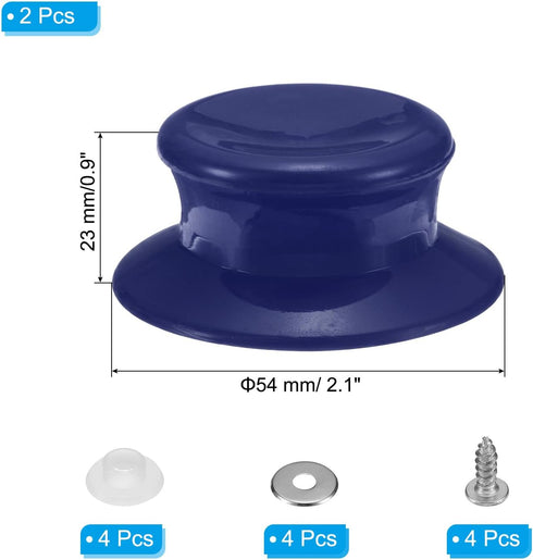 uxcell 2pcs Pot Pan Lids Replacement Knob, Plastic Pan Cover Holding Handles Fits Skillets and Kitchen Cookware Covers, Purple